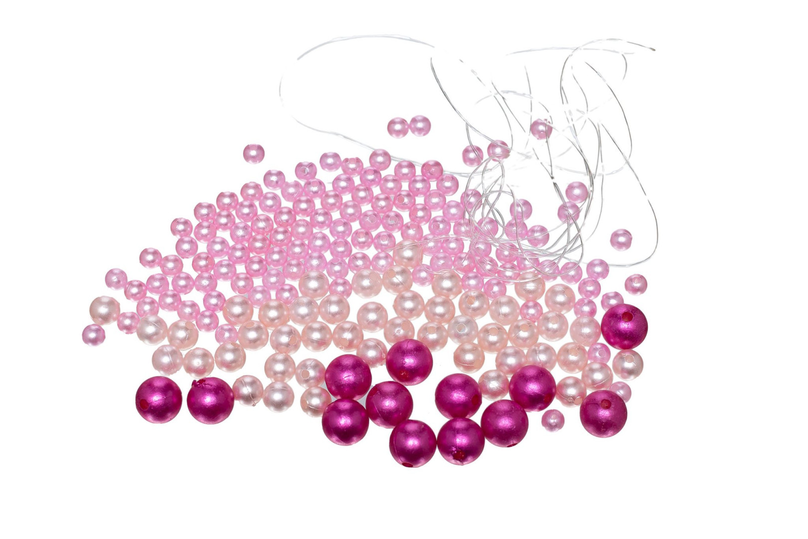 Koraliki 3 kolory KZ1 Brewis różowe